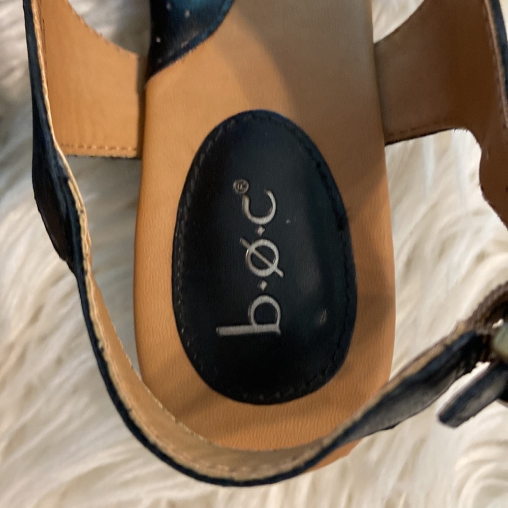 BOC Leather Women's Sandals size 10 see all photos for condition color black - Picture 12 of 12